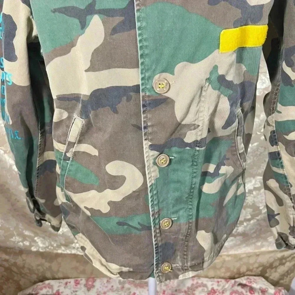 Drifter Industries Camo Military Jacket Army Coat Women's Size S - Picture 2 of 9
